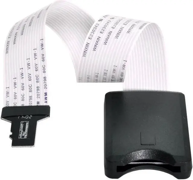 Alt view image 3 of 4 - AJMRTC TF Micro SD Male to SD Female Extension Cable, 10CM FPC Flat Soft Ribbon Extender Cord, Micro-SD Memory Card Adapter Cable for Camera, Raspberry Pi, Electronics Projects