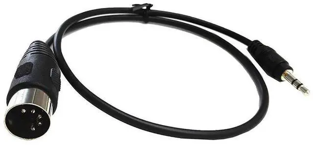 Main image of AJMRTC 5 Pin DIN Male to 3.5mm TRS Stereo Male Audio Cable, 0.5M(1.64FT) 1/8 Inch Stereo Jack Signal Cord for Electronic Musical Instruments, Audio Equipment