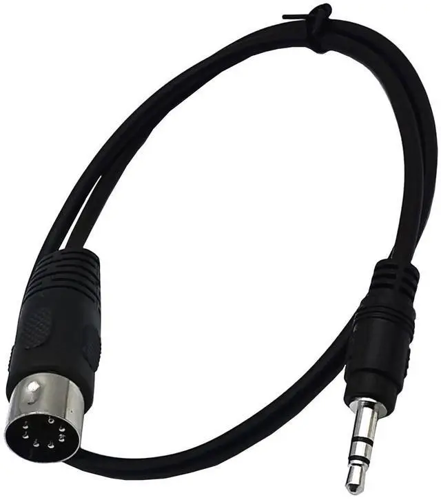Main image of AJMRTC 7 Pin DIN Male to 3.5mm TRS Stereo Male Audio Cable, 0.5M(1.64FT) 1/8 Inch Audio Signal Cord for Electronic Musical Instruments, Vintage Synthesizer Equipment