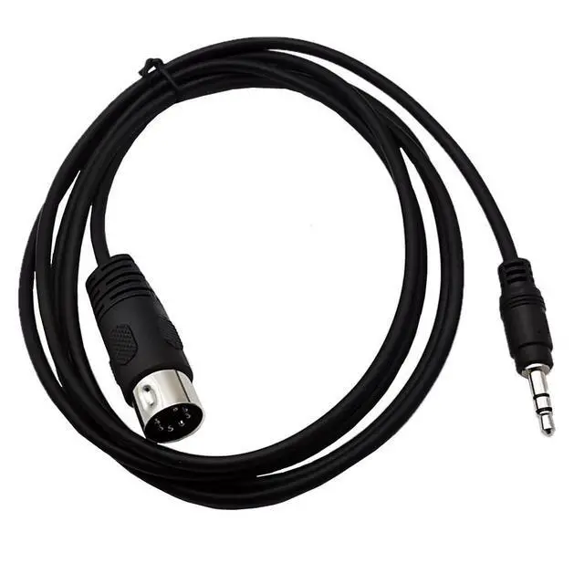 Alt view image 2 of 6 - AJMRTC 7 Pin DIN Male to 3.5mm TRS Stereo Male Audio Cable, 0.5M(1.64FT) 1/8 Inch Audio Signal Cord for Electronic Musical Instruments, Vintage Synthesizer Equipment