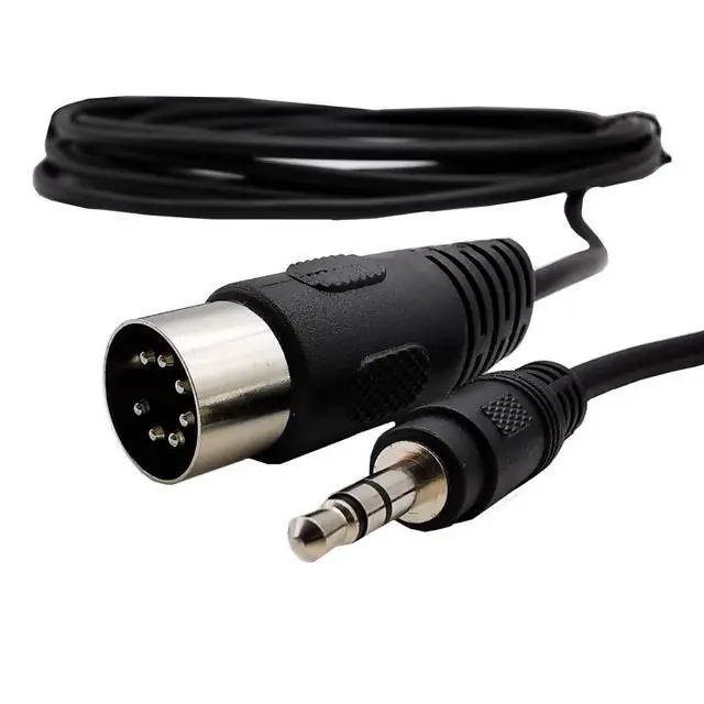 Alt view image 3 of 6 - AJMRTC 7 Pin DIN Male to 3.5mm TRS Stereo Male Audio Cable, 0.5M(1.64FT) 1/8 Inch Audio Signal Cord for Electronic Musical Instruments, Vintage Synthesizer Equipment