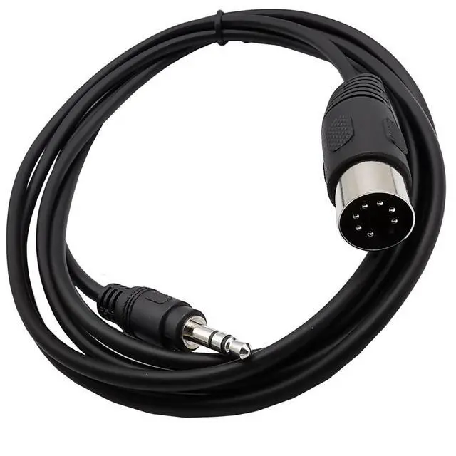 Alt view image 6 of 6 - AJMRTC 7 Pin DIN Male to 3.5mm TRS Stereo Male Audio Cable, 0.5M(1.64FT) 1/8 Inch Audio Signal Cord for Electronic Musical Instruments, Vintage Synthesizer Equipment