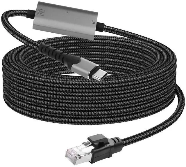 Alt view image 7 of 7 - AJMRTC 1.2M Type C to RJ45 Ethernet Cable, 2.5Gbps USB-C to 2500Mbps LAN Network Adapter, Wired Internet Cord Compatible with MacBook, iPhone 15 Series, Laptop, Steam Deck, Smart TV, Plug & Play