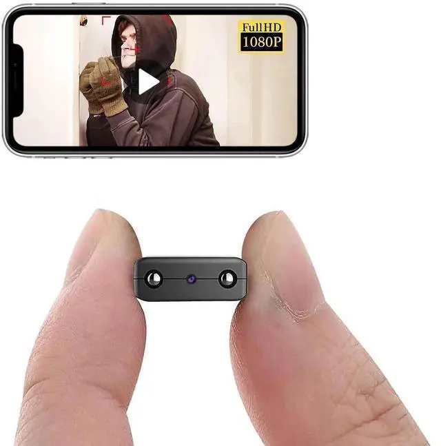 Main image of AJMRTC Mini Wireless WiFi Spy Camera,1080P HD Live Feed Recorder,Baby Monitor,Night Vision,Motion Detection,Cloud Storage,Remote Viewing,iOS Android APP Supported,Comes with 16GB TF Memory Card