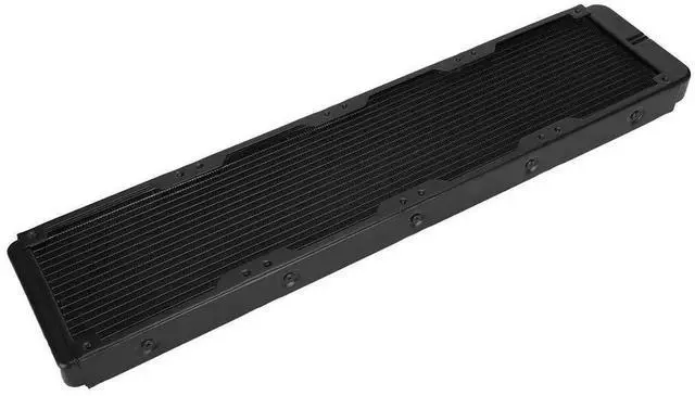 Alt view image 2 of 7 - 480mm Aluminum Liquid Cooling Radiator, 18-Tube G1/4 Thread Heat Exchanger Water Air Cooled Heatsink, Fast Heat Dissipation Desktop PC Radiator for CPU GPU Custom Water Cooling Loop