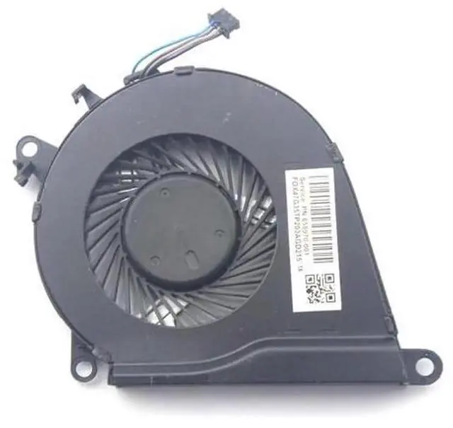 Alt view image 4 of 5 - CPU Cooling Fan Replacement for Foxconn NFB62A05H FSFA15M, PN:858970-001, DC5V 0.5A 4-Pin PWM Fan, Compatible with HP 15-AX020TX 15-AX030TX