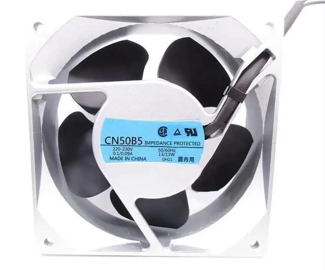 Alt view image 3 of 3 - CN50B5 AC Cooling Fan, 120x120x38mm 12CM 12038 2-Wire Axial Fan, 220/230VAC 0.1/0.09A 13/13W High Speed Replacement Ventilation Fan for Cabinet, Inverter, Industrial Equipment