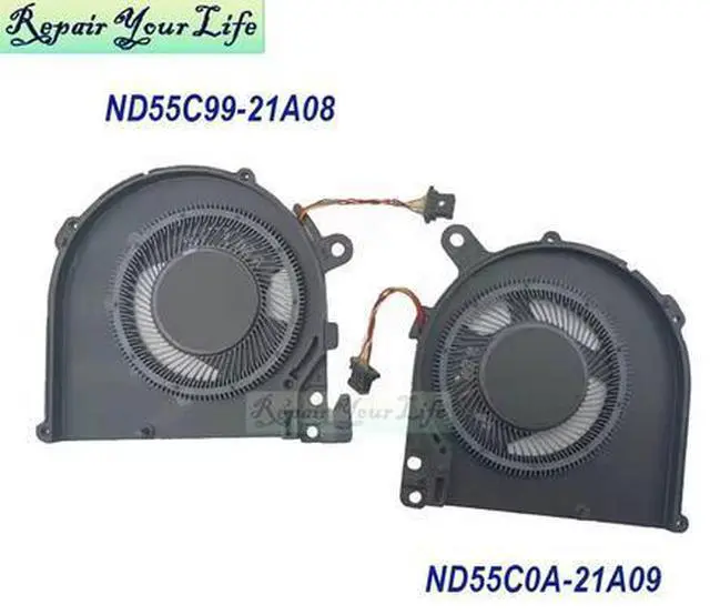 Alt view image 3 of 5 - New Replacement CPU GPU Cooling Fan for HP Spectre x360 2-in-1 14-EF 14T-EF Series 14-EF0013dx 14-EF2047nr, PN N12234-001 ND55C0A-21A09 ND55C99-21A08 DC5V 0.5A Slim Notebook Cooler Fan