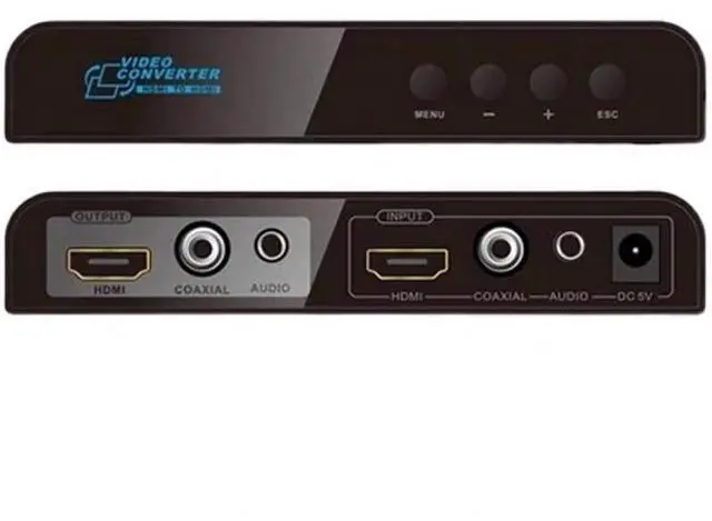 Main image of HDMI Video Converter with Audio Extractor, 4K 60Hz HDMI Scaler Support 720P/1080P/4K Output, HDMI to HDMI + Coaxial + 3.5mm Stereo Audio, Audio Embed Function for Game Consoles PC TV Blu-ray Player