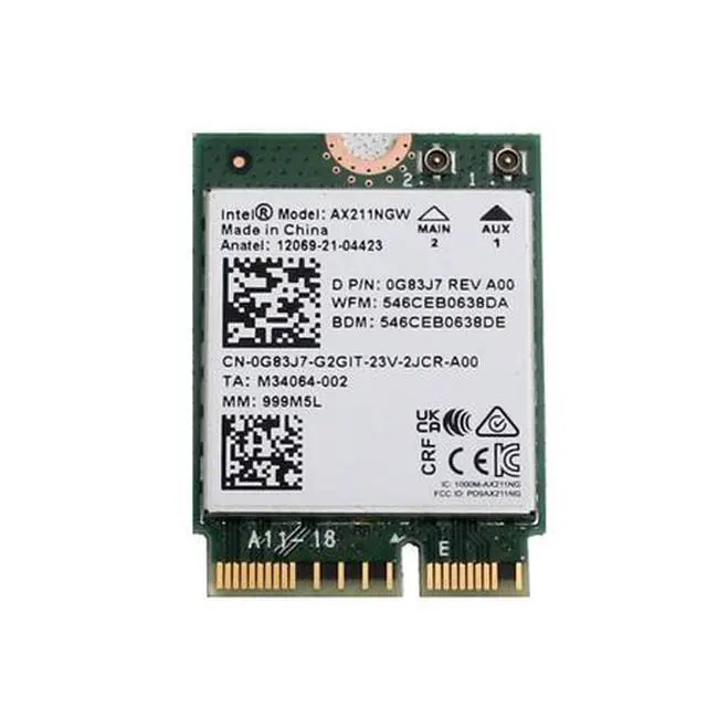 Main image of 0G83J7 AX211NGW WiFi 6E Wireless Module Suitable for Dell OptiPlex 7000 7010 7020 MT SFF MFF PC
