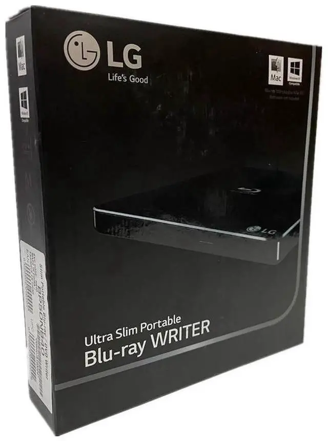 Alt view image 4 of 7 - External USB 3.0 Type-C Blu-ray Burner BP50NB40, 6X BDXL 100GB Triple Layer Optical Drive, M-DISC 3D Blu-ray Playback, Slim Portable External Disc Writer for Windows Mac Laptop Desktop, Black