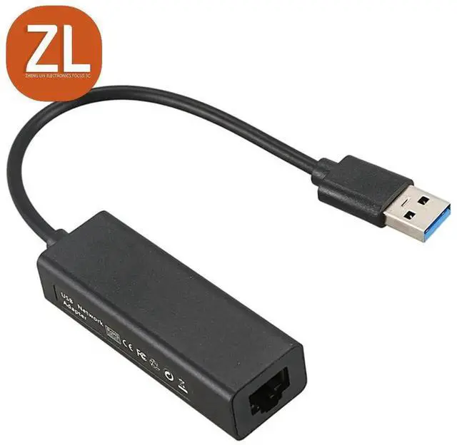 Alt view image 6 of 6 - AJMRTC Aluminum Shell USB 3.0 to Gigabit Ethernet Adapter, ASIX AX88179 Chipset 1000Mbps RJ45 LAN Dongle, Driver-Free Plug & Play for Network Switch, Windows PC, MacBook Laptop