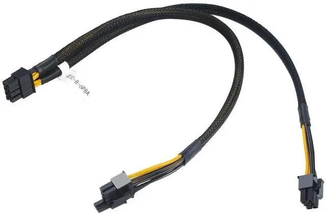 Main image of 50CM 8Pin to 6Pin+8Pin Split GPU Power Cable, OEM Replacement PN N08NH 9H6FV J30DG, Graphics Card Splitter Power Supply Cord Compatible with Dell PowerEdge R720 R730 R7910 Server Workstation GPU