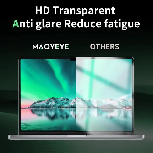 Alt view image 5 of 5 - Privacy Screen for MacBook Pro 14 Inch M1/M2/M3/M4(2021-2024)-A2918 A2992 A2442 A2779,Anti Blue Light Glare Filter Removable Computer Protector, Monitor Shield Laptop Film With Camera Cover