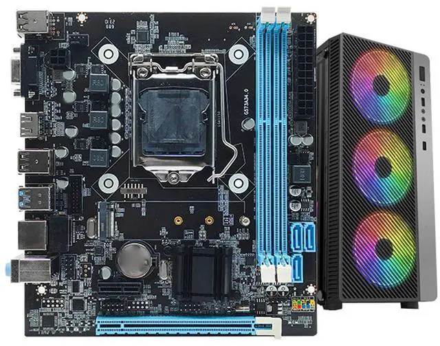 Main image of H81 Gaming Motherboard, Channel DDR3 High Speed M.2 NVMe NGFF SATA 6Gb s PCIe Slot LGA 1150 Micro ATX PC Motherboard for Core, I O Interfaces Desktop Computer Gaming