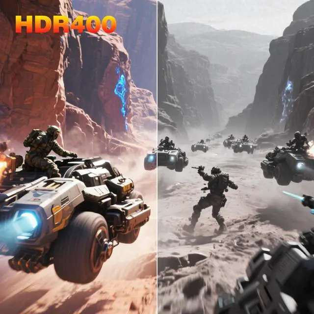 Alt view image 3 of 5 - KOORUI 24.5" Gaming Monitor, 200Hz FHD 1080p IPS Display, 1ms, HDR400, 90% DCI-P3, Adaptive Sync, HDMI & DisplayPort, Black (G2511P)