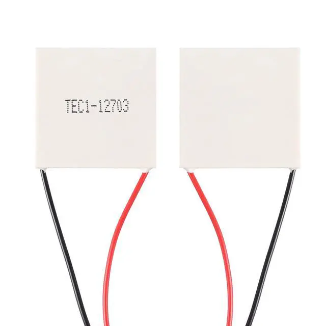 Alt view image 2 of 5 - 6Pcs TEC1-12703 Heatsink 12V 12A 29.7W Thermoelectric Cooler 40mm x 40mm Cooling Peltier Plate Module for Semiconductor Thermoelectric Heatsink Generation