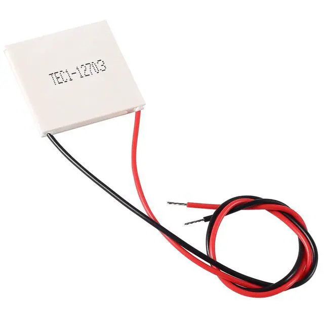 Alt view image 4 of 5 - 6Pcs TEC1-12703 Heatsink 12V 12A 29.7W Thermoelectric Cooler 40mm x 40mm Cooling Peltier Plate Module for Semiconductor Thermoelectric Heatsink Generation