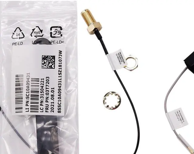 Alt view image 3 of 5 - BestParts New WiFi Antenna Cable Kit Replacement for Lenovo ThinkCentre M730Q M930Q M90Q M80Q M70Q M75Q-2 P3 P340 P350 P360 Tiny6 Tiny7 Tiny8 04X2735