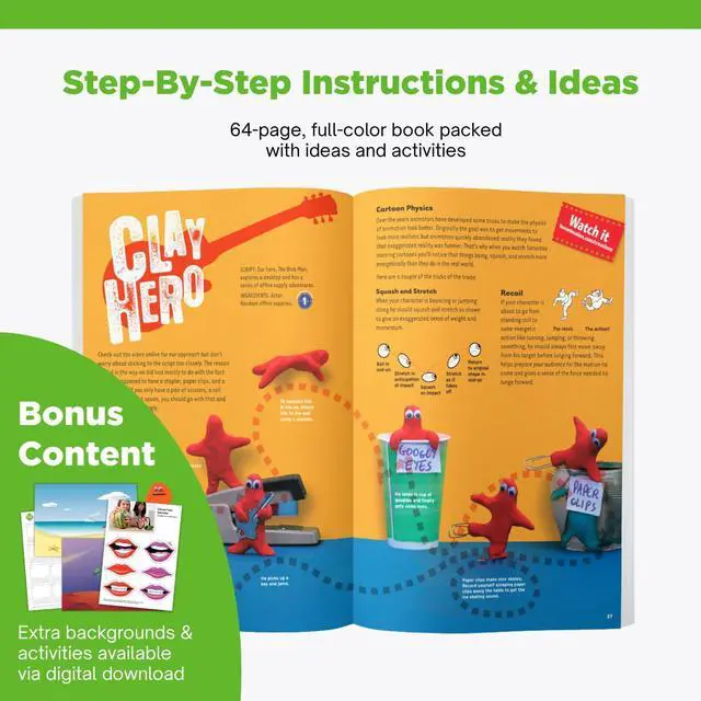 Alt view image 4 of 5 - HUE Animation Studio: Complete Stop Motion Kit (Camera, Software, Book) for Windows/macOS (Red) with Carry Case