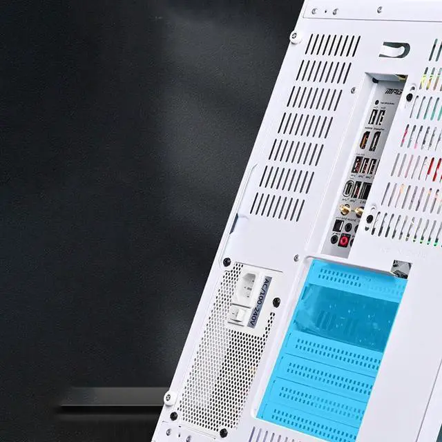 Alt view image 2 of 5 - ATX/Micro-ATX PC Case,Capable of Fitting 10 Fans,360MM RAD Support, Type-C Gaming PC Case, 270° Full View Tempered Glass Mid Tower, White (Fan Sold Separately)