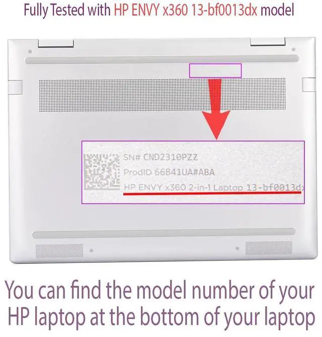 Alt view image 4 of 5 - mCover Case Compatible ONLY for 2023-2024 13.3" HP Envy x360 13-BF0000 Series 2-in-1 Convertible Notebook Computers (NOT Fitting Any Other HP Models) - Green