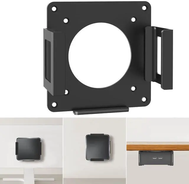 Main image of Mini PC Mount for GMKtec VESA Wall and Under Desk Mount for GMKtec G3 Plus/ G1/ M3 Plus/ M2 Mini Desktop Computer Metal Mini Gaming PC Mounting Bracket for GMKtec with Screws and Cable Straps