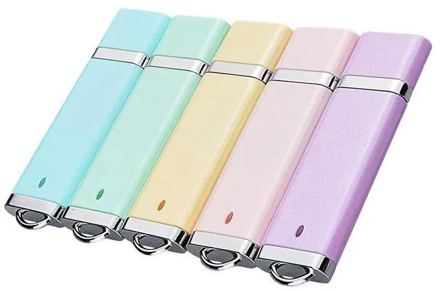 Main image of KOOTION 5 X 32GB Enamel USB 2.0 Flash Drive Thumb Drives Memory Stick - 5 Colors (Blue, Green, Pink, Purple, Yellow,)