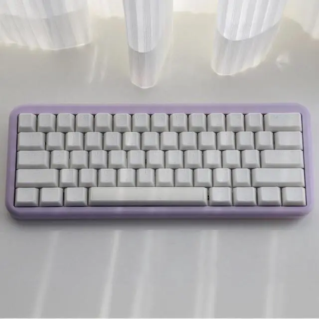 Alt view image 3 of 5 - Hyekit White Jade Keycaps, Double Shot PBT&PC Keyboard Jelly Key caps 142 Keys Cherry Profile Keycap Set for 60%/65%/75%/TKL/96%/100% Magnetic Mechanical Keyboard