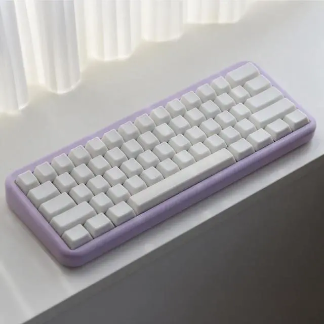Alt view image 4 of 5 - Hyekit White Jade Keycaps, Double Shot PBT&PC Keyboard Jelly Key caps 142 Keys Cherry Profile Keycap Set for 60%/65%/75%/TKL/96%/100% Magnetic Mechanical Keyboard