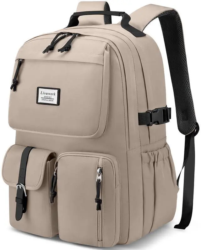 Main image of School Laptop Backpack for Girls Bookbag: Large Capacity Elementary Middle High School Book Bag 15.6 Inch Casual College Backpacks Waterproof Travel Back Pack Student Bookbags for Teen Kids Boys Women