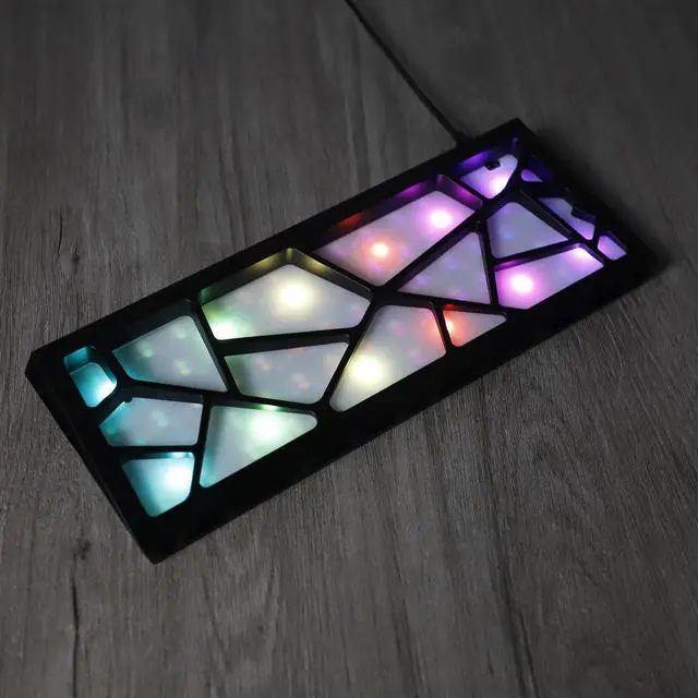 Alt view image 5 of 5 - YMDK 60% Hollow60 GH60 Aluminum Case for Wooting60HE Poker2 Pok3r DZ60 YD60MQ GK61 GK64 DK64 Similar to Holy60 (Anodized Black)