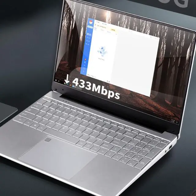 Alt view image 3 of 5 - 15.6 inch Laptop, 16GB Ultra Slim Fingerprint Gaming Laptop for Windows11, for N5095 Processor, 1920x1080 IPS HD Screen, Backlit Keyboard for Office, Silver (16G+128G)