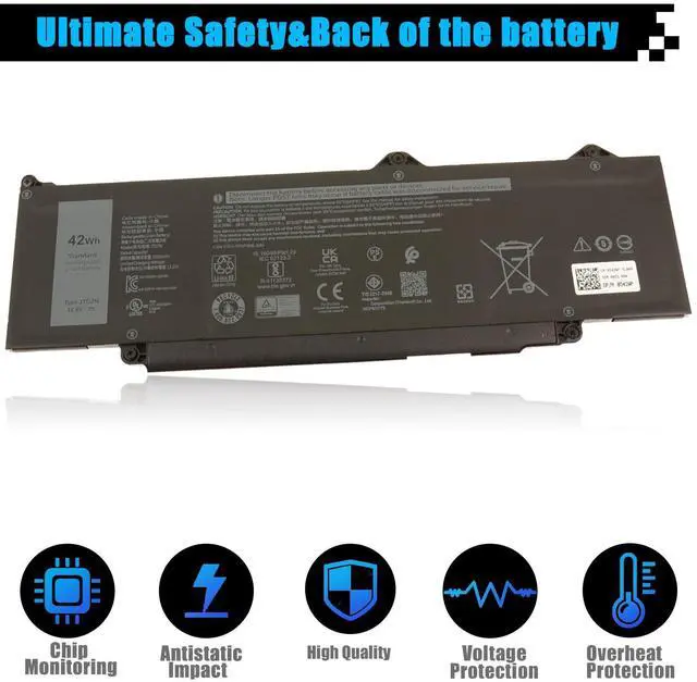 Alt view image 4 of 5 - AOMKA JTG7N Laptop Battery Replacement for Dell Latitude 3440 3540 P28F P28F004 P170G P170G001 P37G P37G004 P169G P169G001 Series 0JTG7N 0542WP R73TC DR02P GTG7N KDM9P GRWKG 2X1V9 42Wh 3500mAh 11.4V