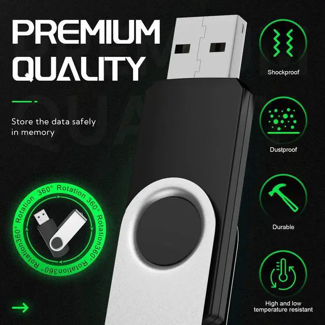Alt view image 4 of 5 - FEBNISCTE 64GB USB 3.0 Flash Drive - Pack of 10 Thumb Drives High Speed 64 GB Memory Stick for File Backup and Transfer