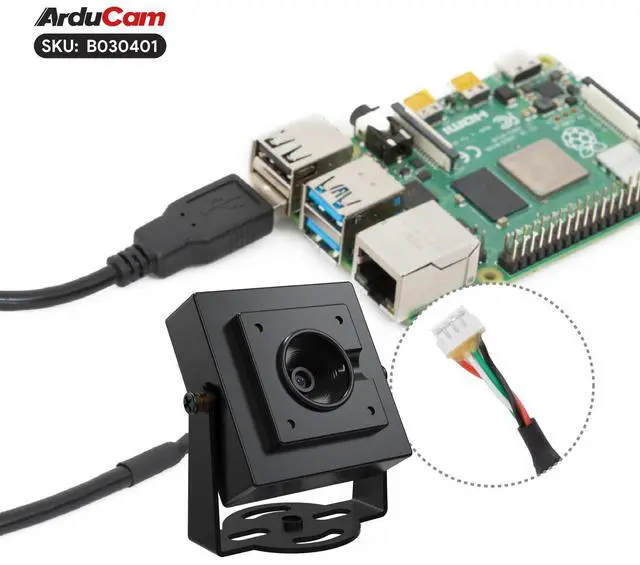 Alt view image 4 of 5 - Arducam 12MP Autofocus USB Camera Module with HDR, Raspberry Pi USB Webcam, Lightburn Camera with Multiple Preset AI Resolutions for Windows, Linux, Mac, Android