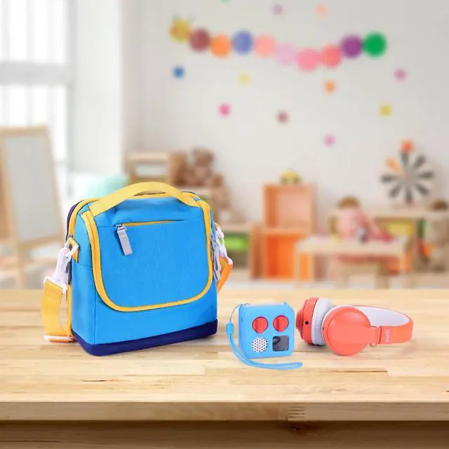 Alt view image 5 of 5 - Carrying Case for Yoto Mini (2024 Edition), Card Holder Hold Up to 42 Cards, Travel Bag for Audio Player & Headphone Accessories, Blue (Bag Only)