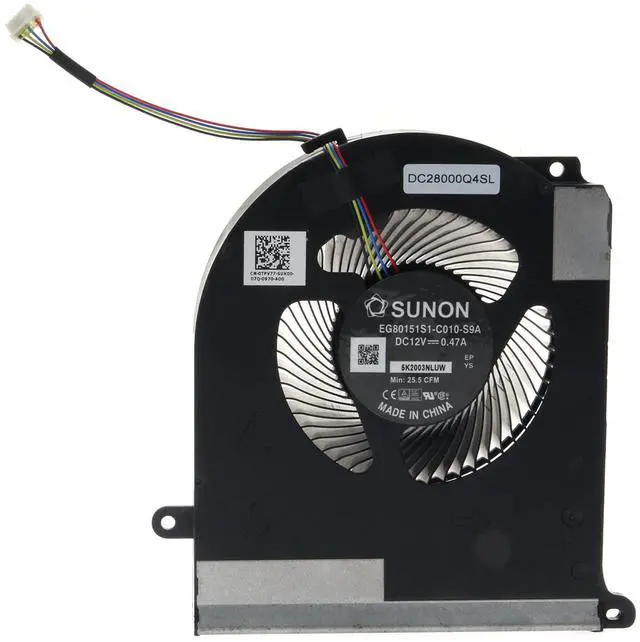 Alt view image 3 of 5 - Replacement CPU&GPU Cooling Fan for Dell Alienware Area 51m R2 RTX 2080 TW5Y8 TPV77 DC28000Q3SL DC28000Q4SL DC 12V