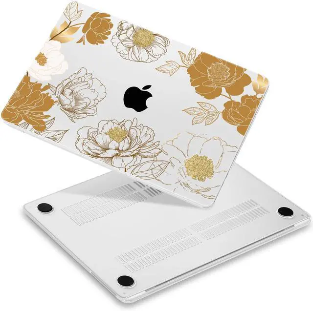 Main image of Yebiseven for MacBook Air 13.6" M4 Case 2025 2024 2022 Released A3240/A3113 M3/A2681 M2, Laptop Case with Keyboard Cover & Screen Protector & OTG Adapter & 2 Webcam Covers, Botanical Flower