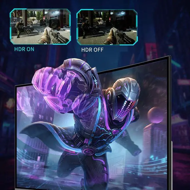 Alt view image 4 of 5 - Viewedge 27 inch Curved Gaming Monitor 180Hz 1ms, FHD 1920x1080P Computer Monitor,1800R VA Screen, 120% sRGB with FreeSync, Low Motion Blur, HDMI & DP, Built-in Speakers