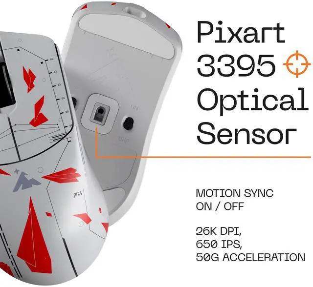 Alt view image 4 of 5 - Higround Yuma Wireless Mouse - Radar, Lightweight Gaming Mice, PIXART 3395 Sensor, 26K DPI, 650 IPS, 50G Acceleration, Up to 70 Hours Battery Life, 4KHz Wireless Polling Rate with Motion Sync