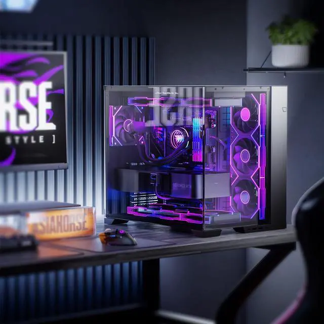 Alt view image 5 of 5 - AsiaHorse Nyota Ultra 120mm PC Case Fan - Space-Inspired Design (Infinity Mirror + RGB Ring), 9 Blades 58.5 CFM, Modular Build, Ultra-Quiet Silicone Pads, PWM Control-Quiet Hydro Bearing