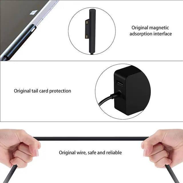 Alt view image 4 of 5 - 15V 8A 127W AC Adapter Charger for Microsoft Model 1932 US7-00001 127W Power Supply