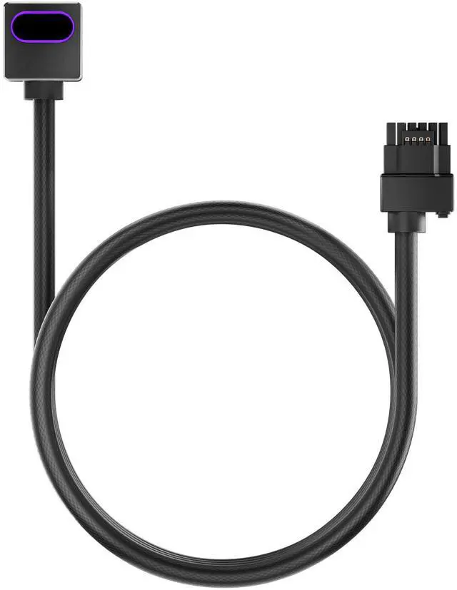 Alt view image 3 of 5 - Hydra-16PIN 12VHPWR Modular Cable, 90 Degree Adapter, 12+4-Pin (16-Pin) 12HVPWR to 12HVPWR, Male to Male for All RTX 40 and 50 Series 4080 4090 5080 (NOT 5090) PC GPU Power Cord (B Type, Black)
