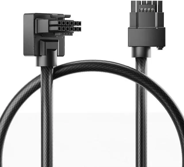 Main image of Hydra-16PIN 12VHPWR Modular Cable, 90 Degree Adapter, 12+4-Pin (16-Pin) 12HVPWR to 12HVPWR, Male to Male for All RTX 40 and 50 Series 4080 4090 5080 (NOT 5090) PC GPU Power Cord (B Type, Black)