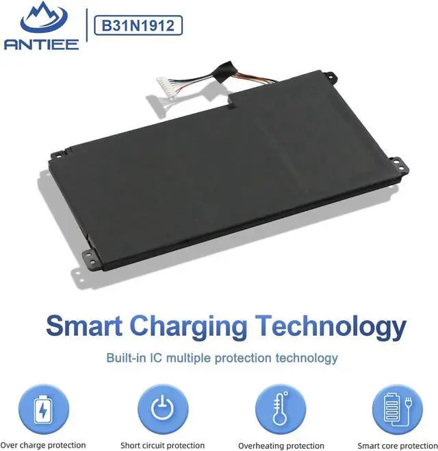 Alt view image 5 of 5 - ANTIEE 42WH B31N1912 Laptop Battery Compatible with Asus VivoBook 14 L410M E410 E410MA-EK007TS EK087T EK018TS EK991TS E410KA L410 L410MA-BV037TS BV077TS F414MA R522MA E510MA E510KA E510KA-EJ033TS