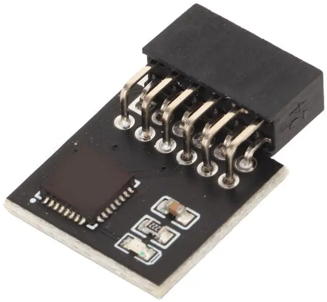 Main image of TPM 2.0 Module 12Pin, SPI 12Pin TPM Module for Motherboard DDR4 Memory, Stable TPM Module System Components, TPM2.0 Module Motherboard