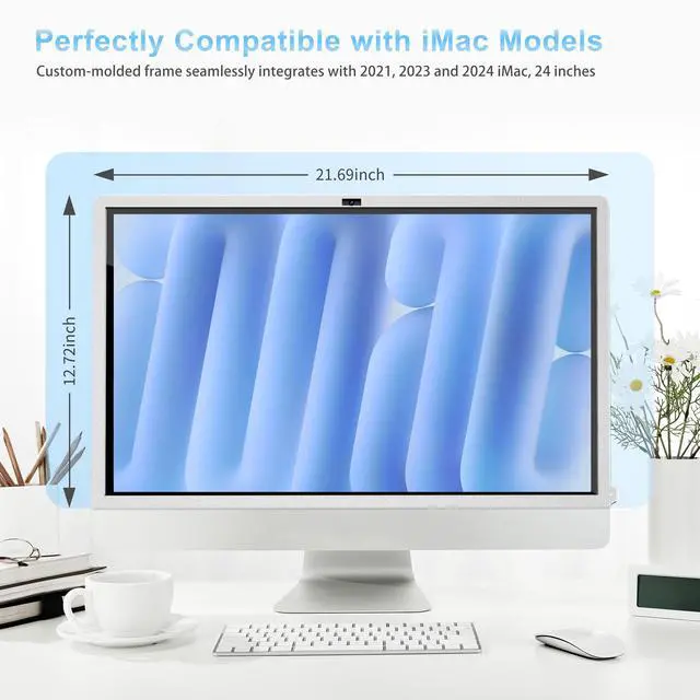 Alt view image 5 of 5 - Keenhot Trackpad Touchscreen Frame for iMac, High-Precision Touchpad Support Multi-Gesture, Ultra Slim Touch Screen Activator for 24-inch iMac M1, M3, M4(Stylus Pen Included)