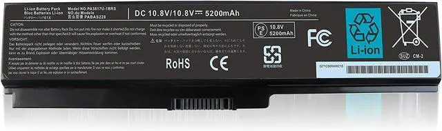 Main image of PA3817U-1BRS PA3817U PA3816U-1BRS Laptop Battery Replcement for Toshiba Satellite C655 C675 C675D L645 L645D L655 L655D L675 L675D L745 L755 L755D P745 P755 P775 M645 A660 A655 Series(10.8V 48.8wh)
