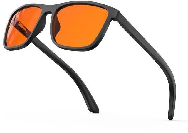 Main image of Bloomoak 99.9% Blue Light Blocking Reading Glasses, Classic Computer Readers, Relieve Eye Fatigue, Improve Sleep, for Screens (Orange, 2, x)